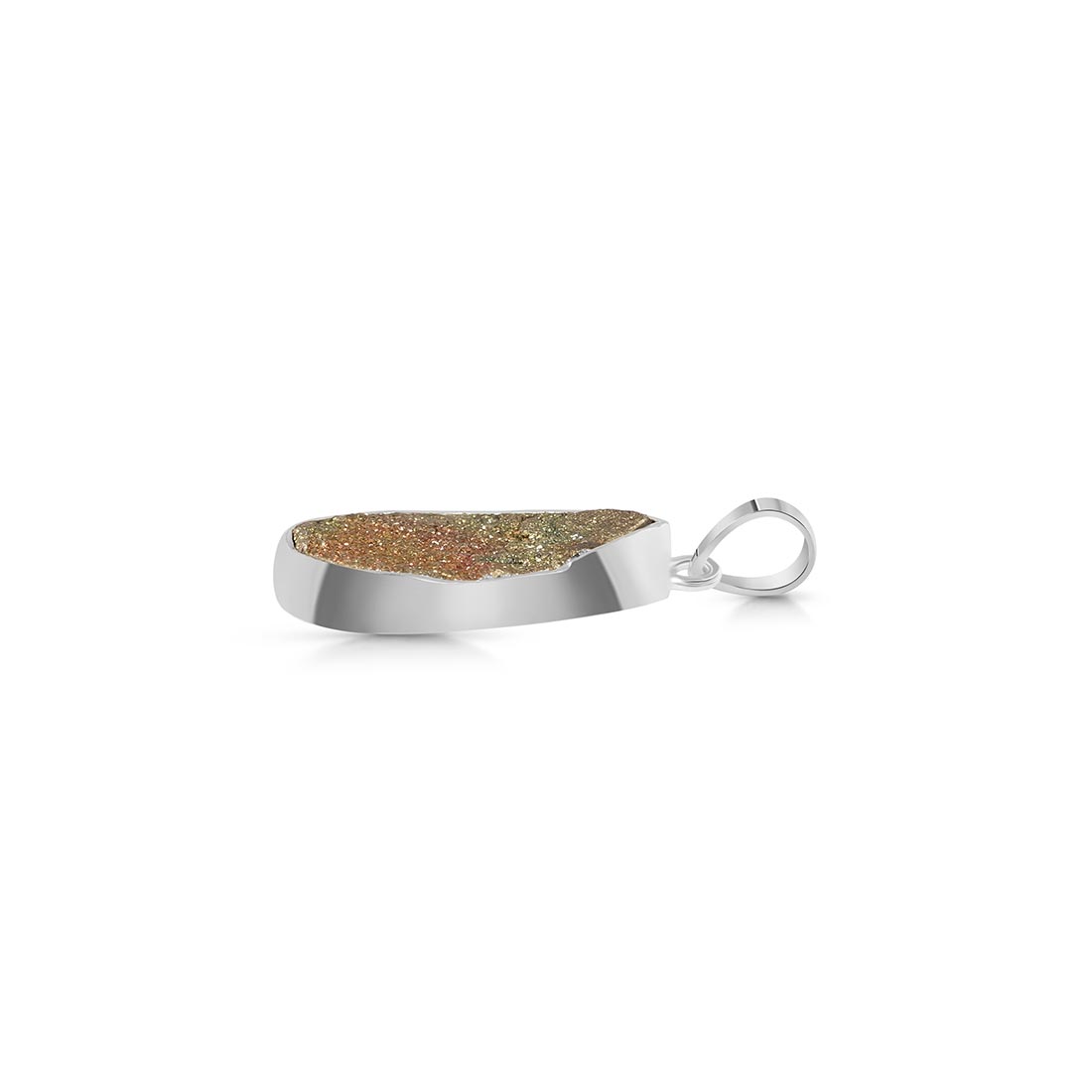 Spectropyrite Druzy Pendant-(SPD-P-13.)